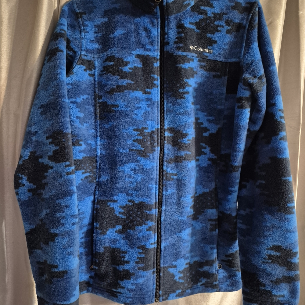Columbia Blue Camo Fleece Jacket